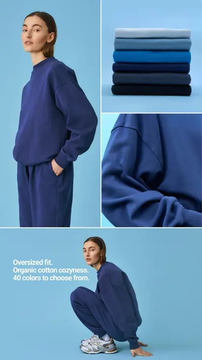 Finished ad: fit collage